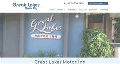 Desktop Screenshot of greatlakesmotorinn.com.au